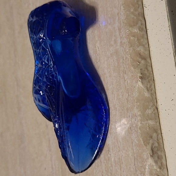 Glass Slipper/shoe Cobalt Blue - Picture 5 of 6